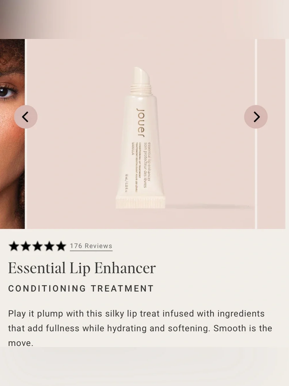 jouer Shimmery Light Pink Lip Product Box